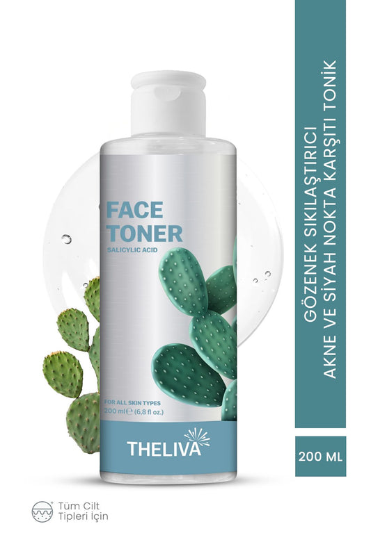 Cactus Extract and Anti-Blackhead Pore Tightening Salicylic Acid Toner 200ml