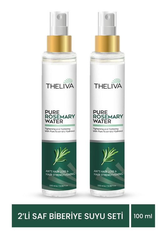 Pure Rosemary Water 100 ml - Fast Hair Growth & Anti-Loss Natural Hair Tonic, hair strengthener 2pcs