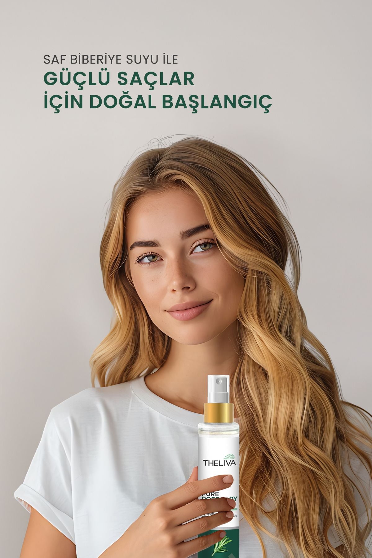 Saf Biberiye Suyu 100 ml - Hızlı Saç Uzatma & Dökülme Karşıtı Doğal Saç Toniği, saç güçlendirici 2ad