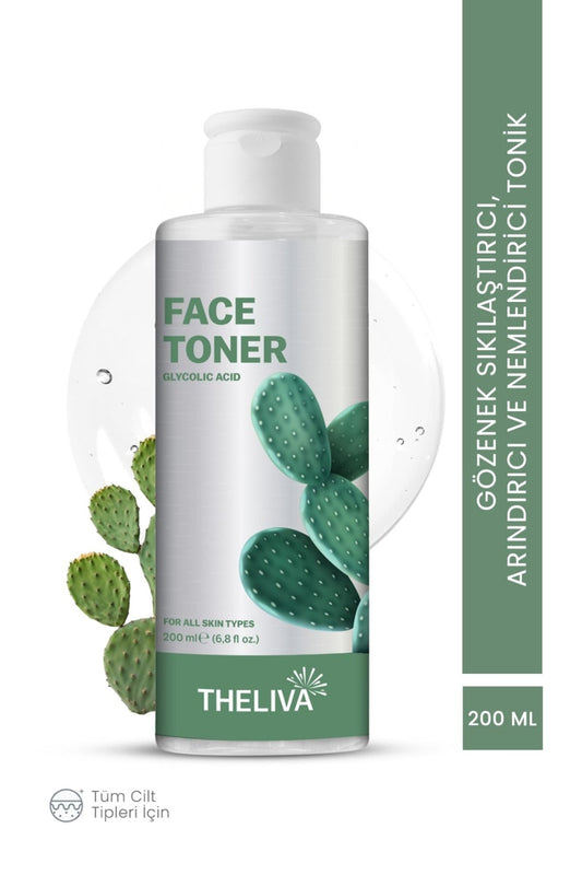 Cactus Extract Anti-Blemish Pore Tightening Peeling Effective Glycolic Acid Toner Skin Care 200ml