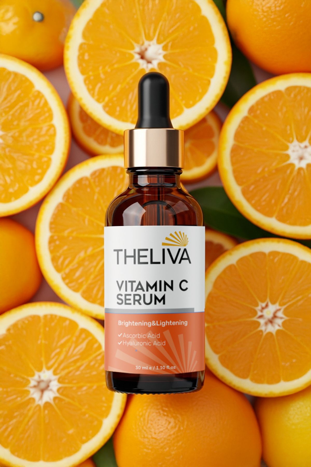 C Vitamini Serum Aydınlatıcı Hyaluronik Asit Cilt,Leke Yaşlanma ve Kırışıklık Karşıtı Yüz Serumu