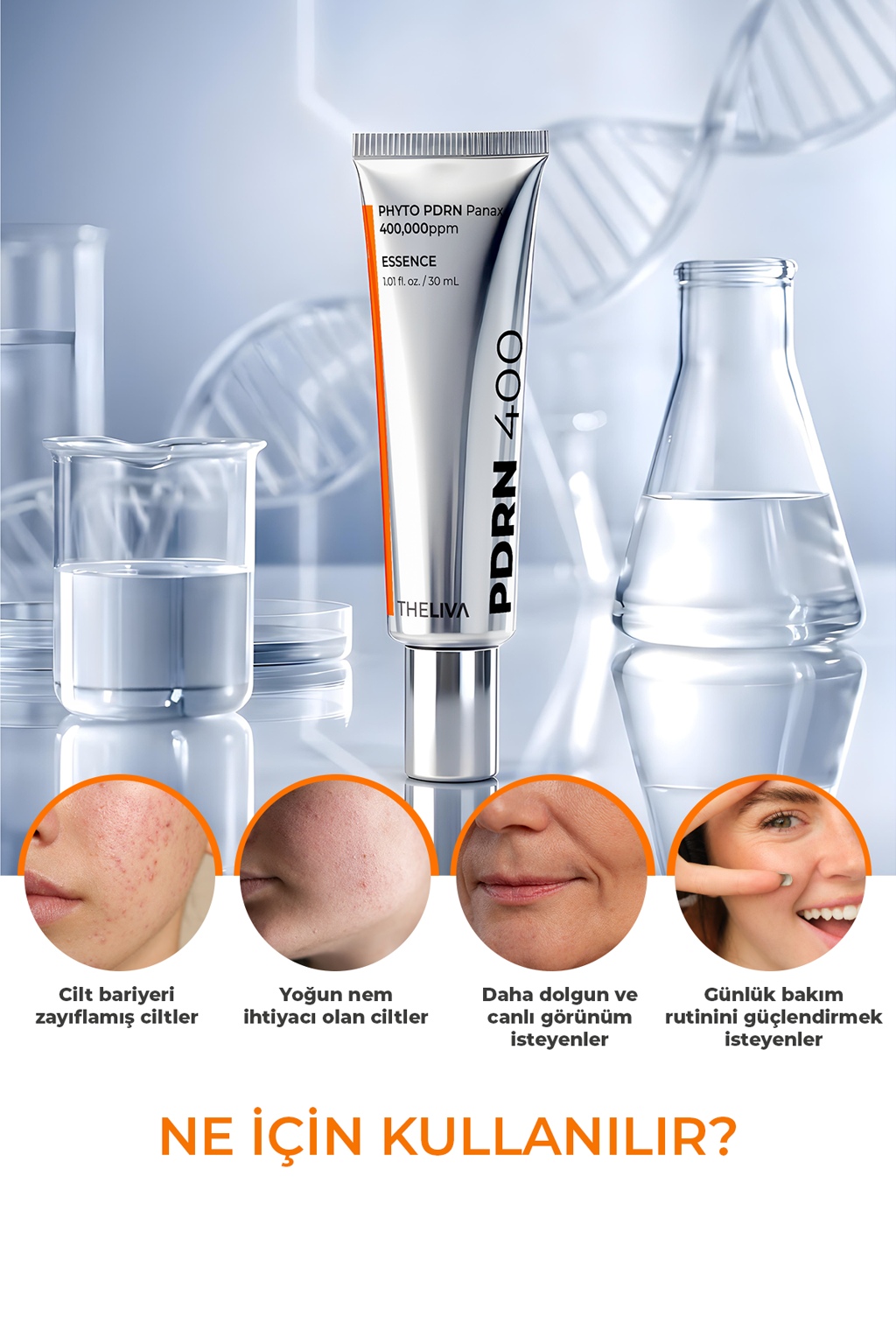 PDRN Aydınlıtıcı Nemlendirici Yüz Leke Kremi, yaşlanma ve kırışıklık karşıtı, Somon dna 30ml