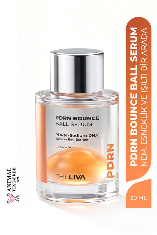 PDRN Dual Bounce Ball Serum, Çift Fazlı Essence Cilt Işıltısını Destekleyen Gençlik Serumu 30 ml