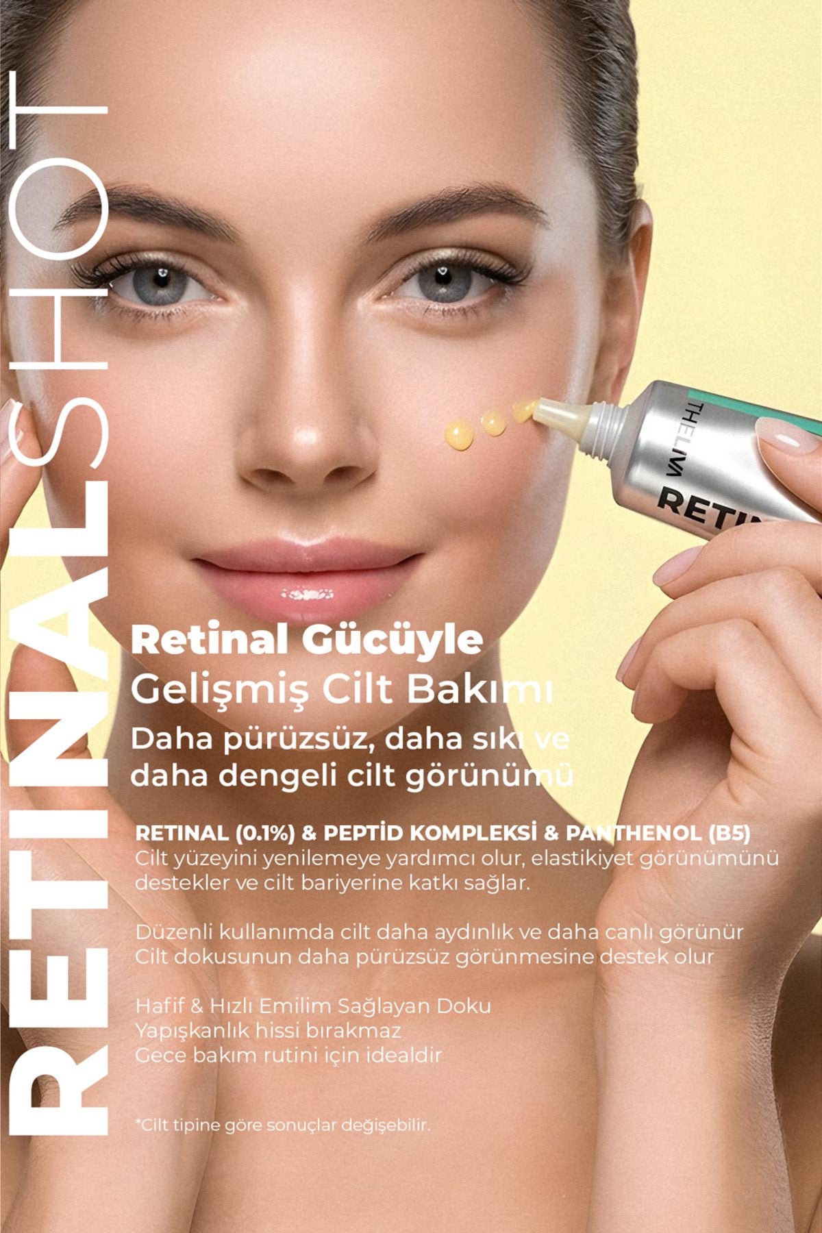 Retinal Shot Tightening Booster Krem, Sıkılaştırıcı Yüz Kremi, Gece Kremi Yenileyici 30 ml