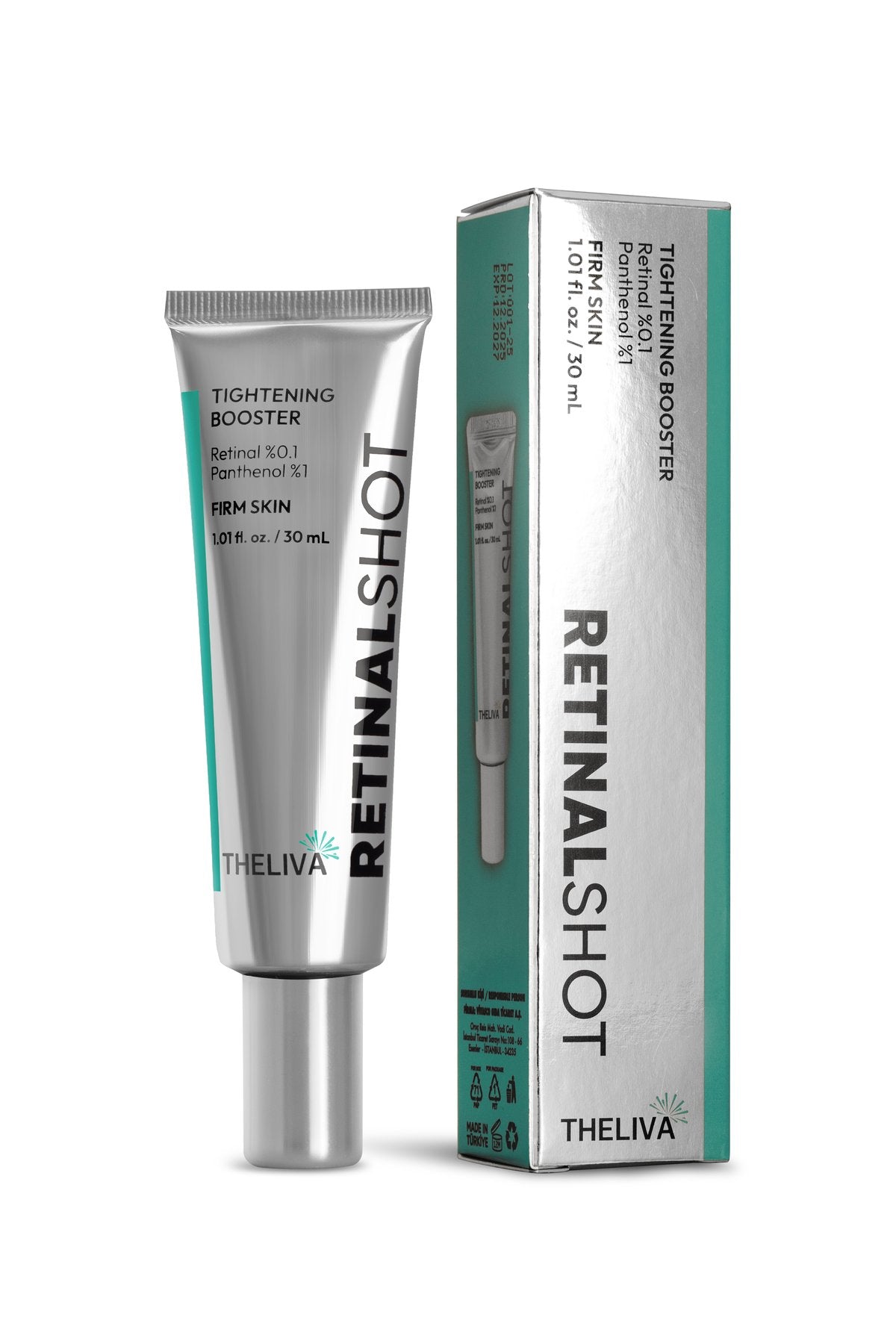 Retinal Shot Tightening Booster Krem, Sıkılaştırıcı Yüz Kremi, Gece Kremi Yenileyici 30 ml - 2 Adet