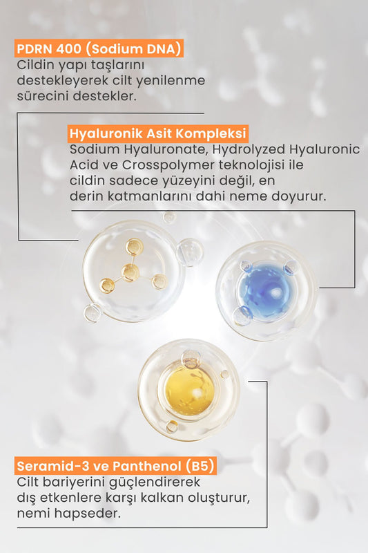 PDRN Aydınlıtıcı Nemlendirici Yüz Leke Kremi, yaşlanma ve kırışıklık karşıtı, Somon dna 30ml -2 Adet