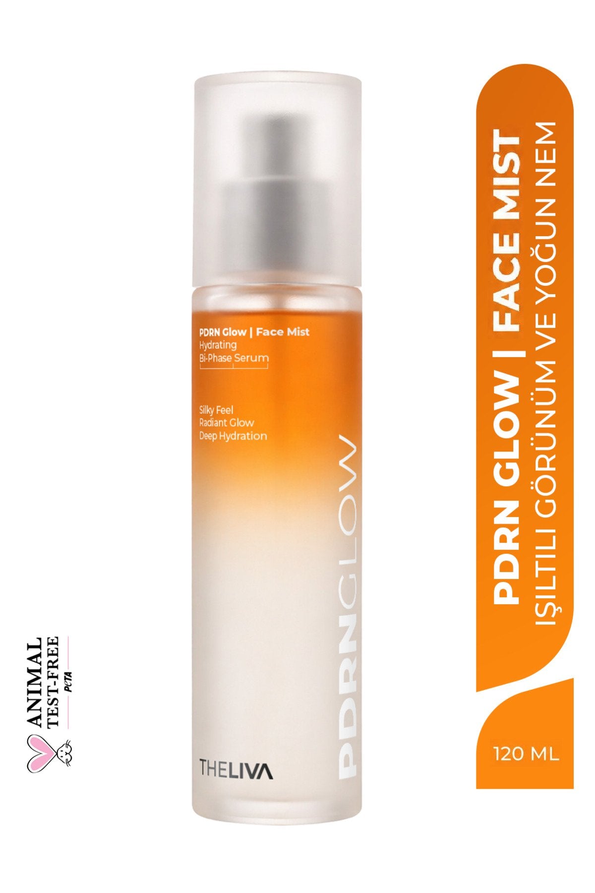 PDRN Glow Çift Fazlı Yüz Sprey Tonik – Nemlendirici & Aydınlatıcı Face Mist 120 ml