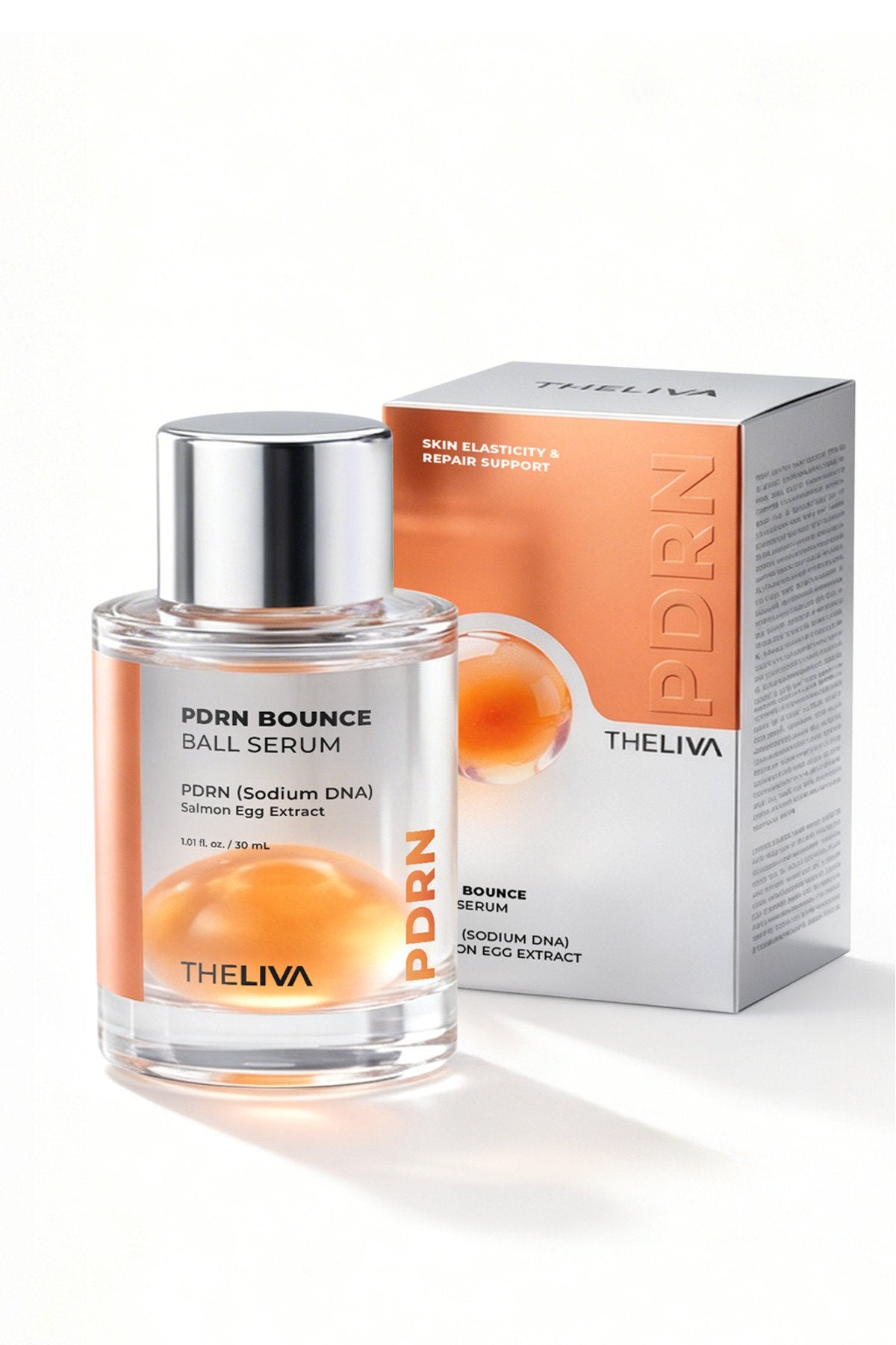 PDRN Dual Bounce Ball Serum, Çift Fazlı Essence Cilt Işıltısını Destekleyen Gençlik Serumu 30 ml