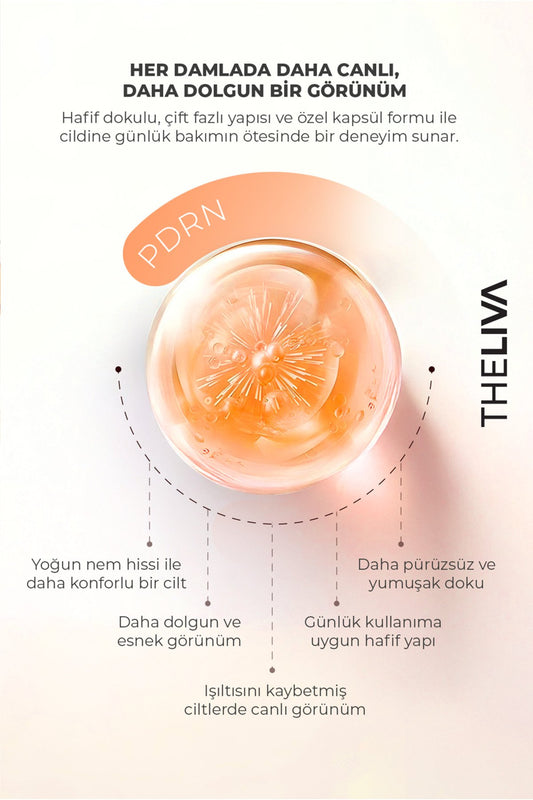 PDRN Dual Bounce Ball Serum, Çift Fazlı Essence Cilt Işıltısını Destekleyen Gençlik Serumu 30 ml