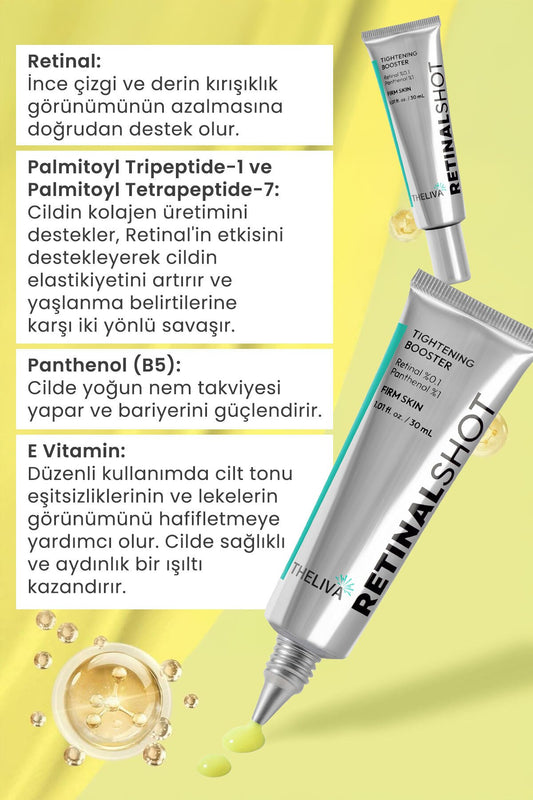 Retinal Shot & PDRN 400 Yüz Kremi Seti Sıkılaştırıcı Nemlendirici, yaşlanma ve kırışıklık karşıtı